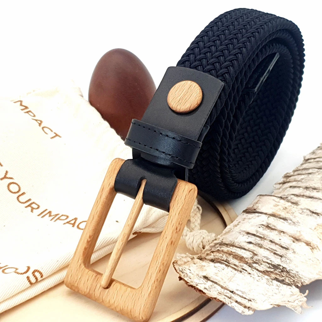 Luxury Women's Braided Cotton Wood Belt Yellowstone Brave 314