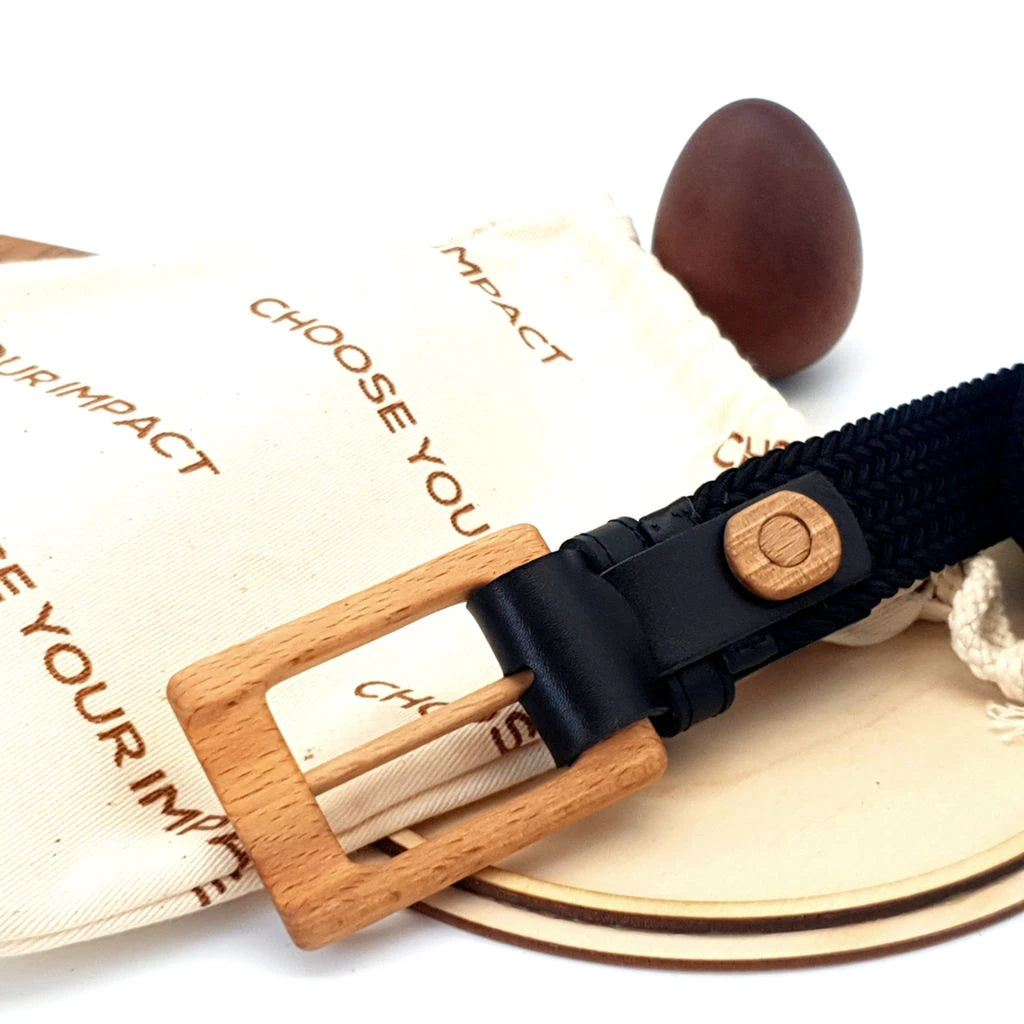 Luxury Women's Braided Cotton Wood Belt Yellowstone Brave 314