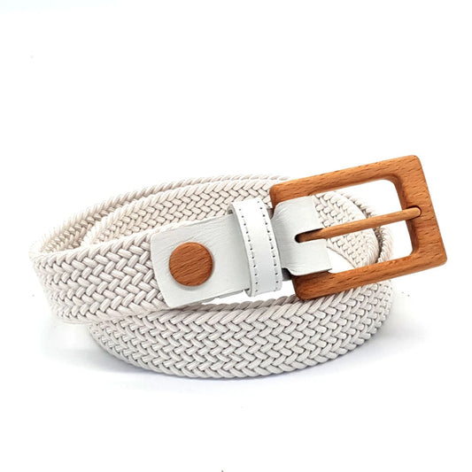 Luxury Women's Braided Cotton Wood Belt Yellowstone Brave 312