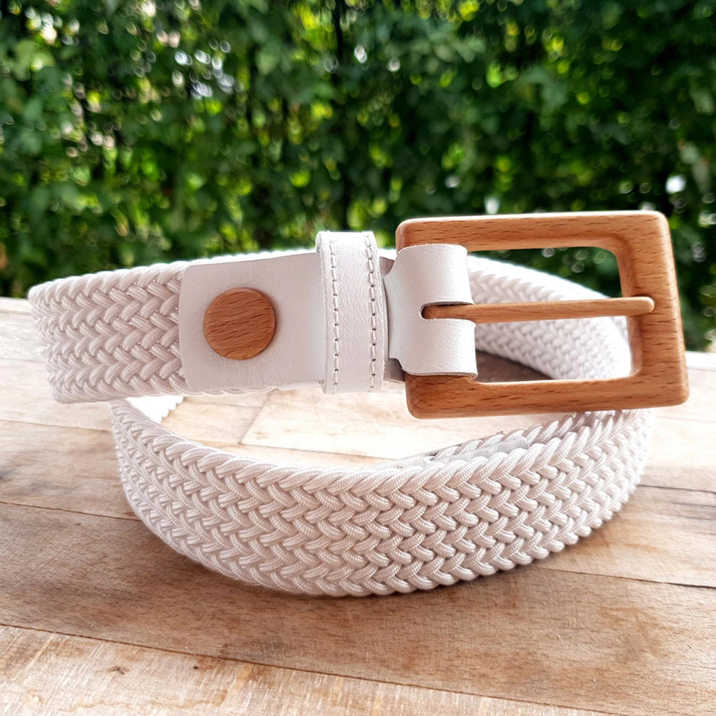 Luxury Women's Braided Cotton Wood Belt Yellowstone Brave 312