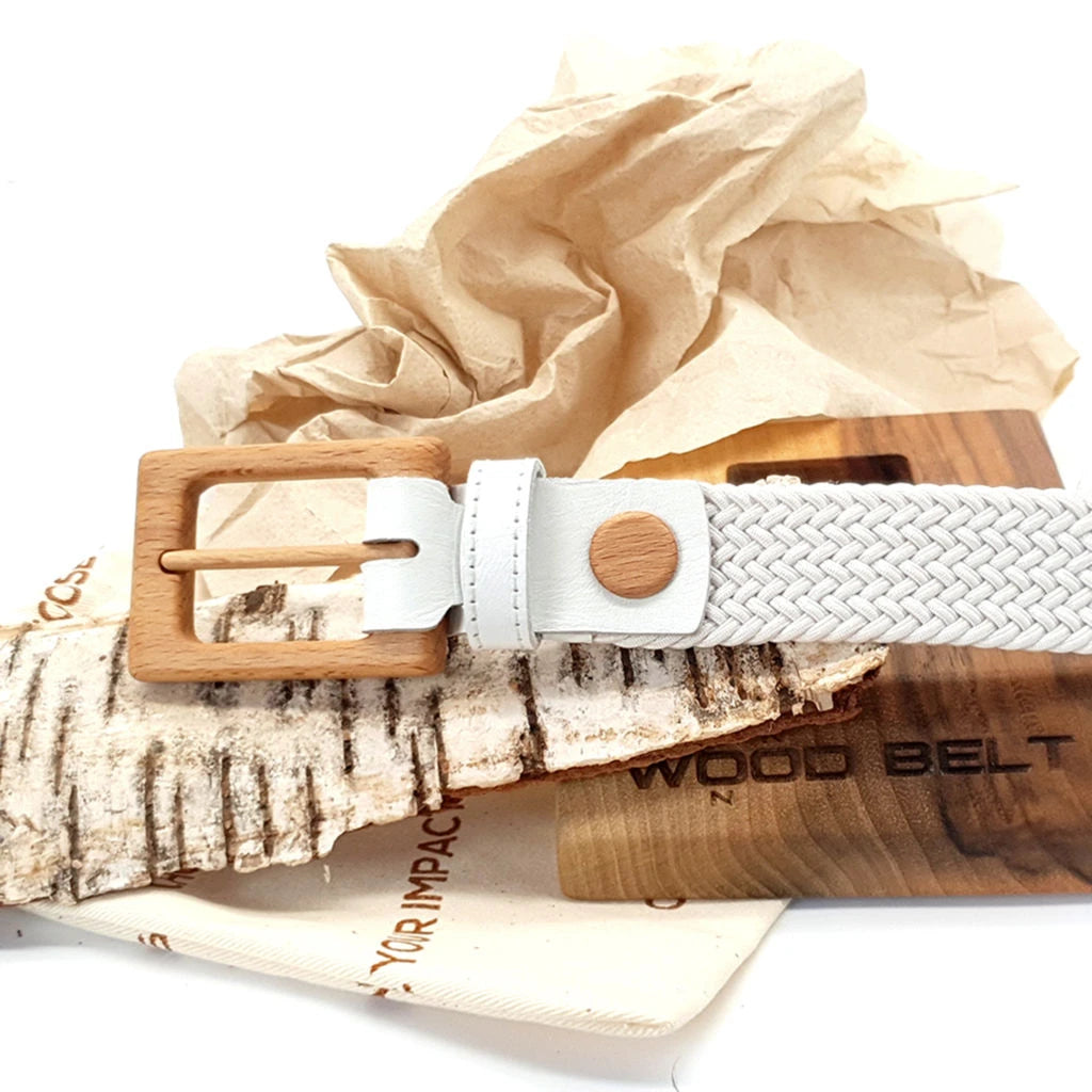 Luxury Women's Braided Cotton Wood Belt Yellowstone Brave 312