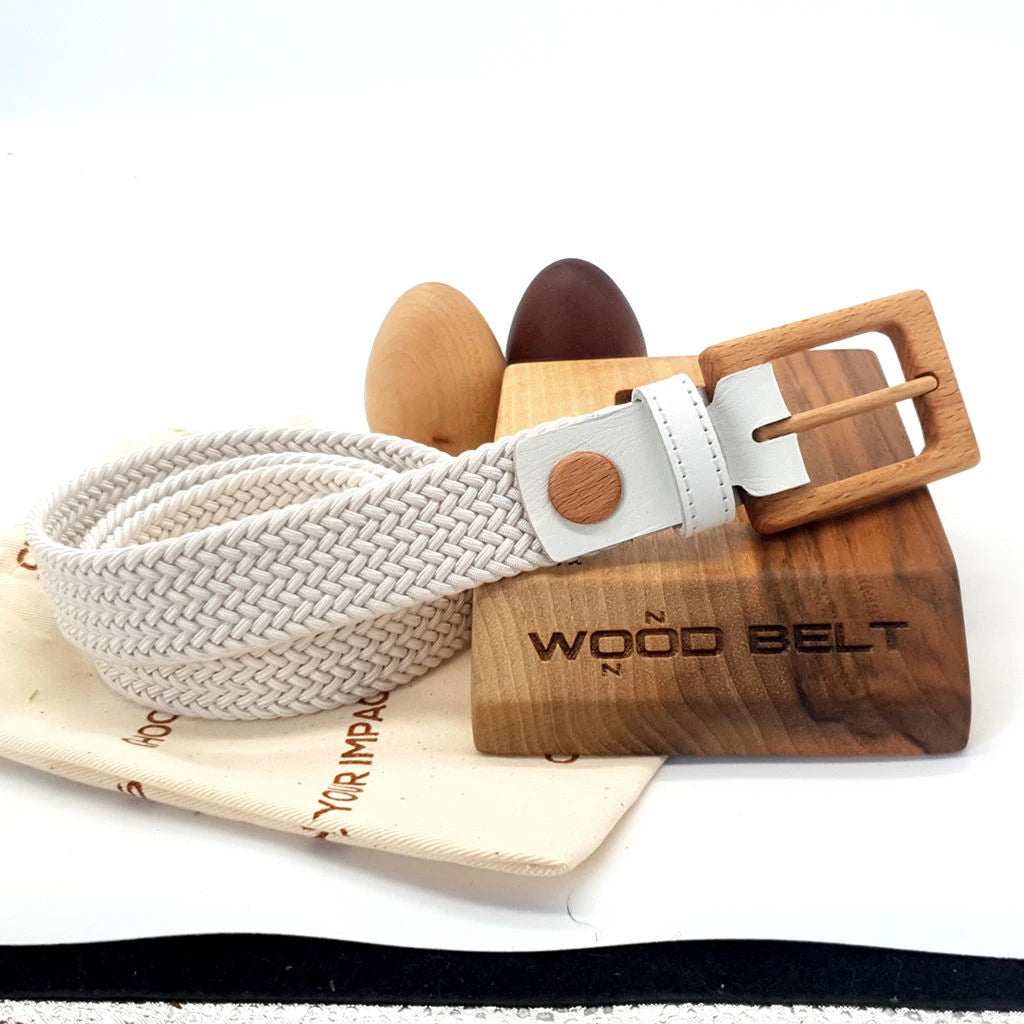 Luxury Women's Braided Cotton Wood Belt Yellowstone Brave 312