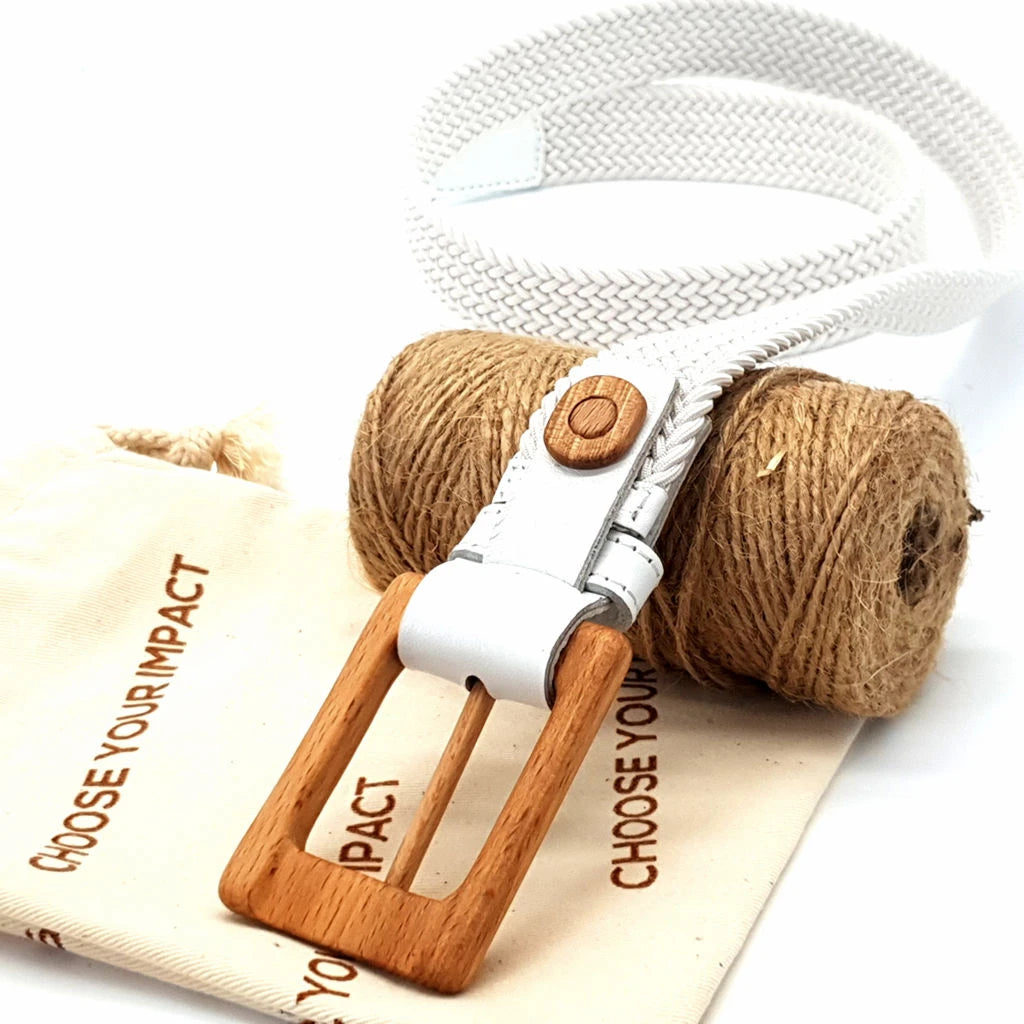 Luxury Women's Braided Cotton Wood Belt Yellowstone Brave 312