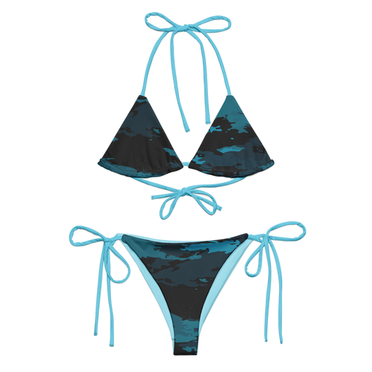 Find Your Coast® Camo UPF 50 Recycled String Bikini