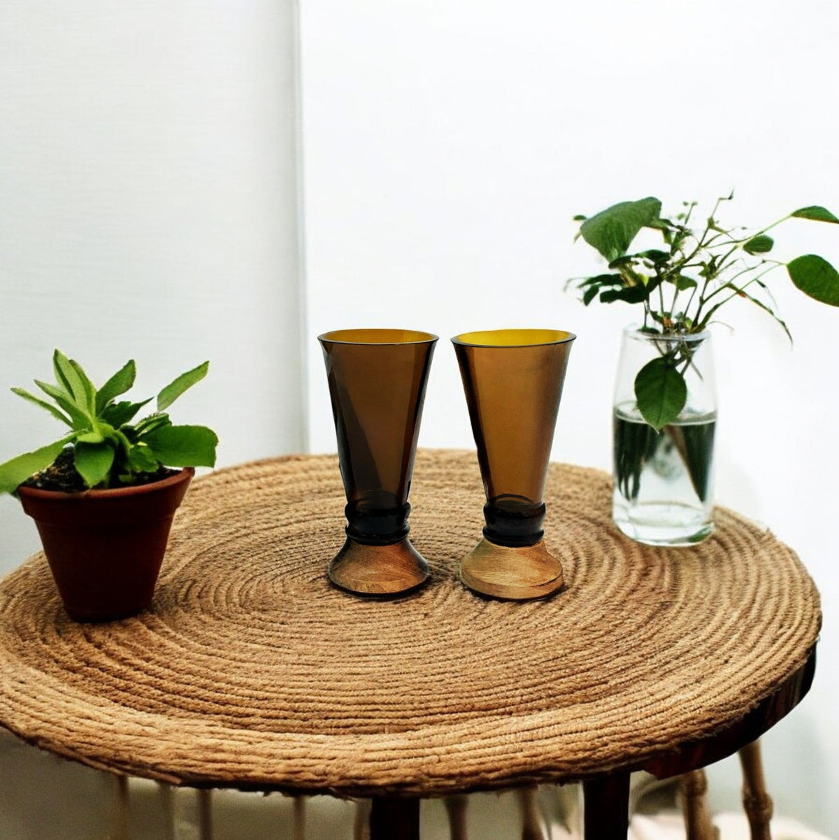 Amber Shot Glasses