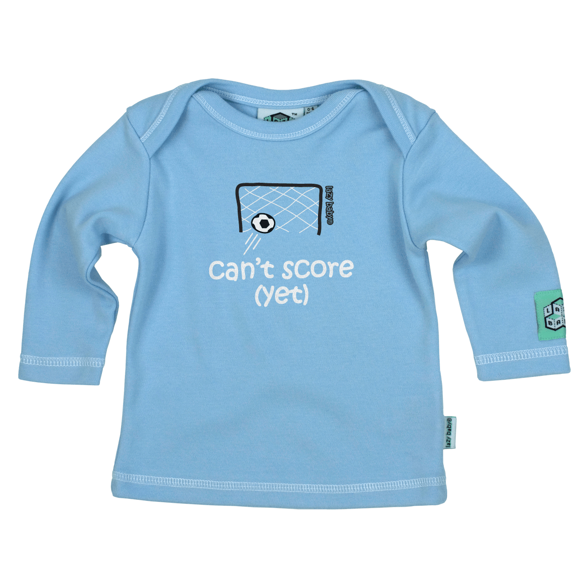 Baby Boy Gift for Football Parents | Can't Score Yet Baby T Shirt | Funny Newborn Gift