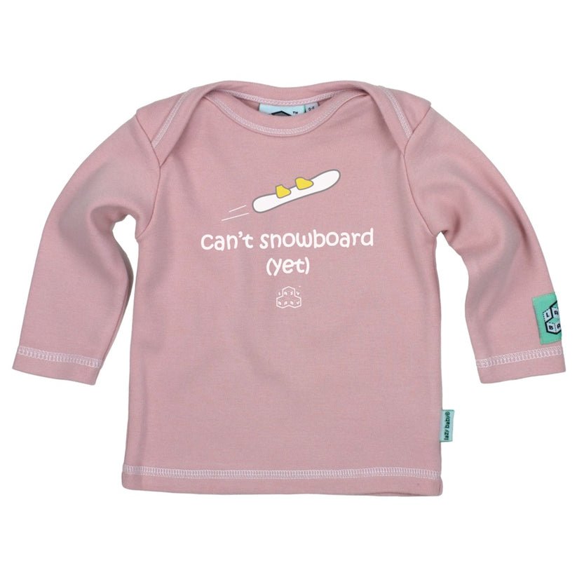 Baby Gift for Snowboarders | Can't Snowboard Yet  T Shirt | Funny Newborn  Snowboarding Parents