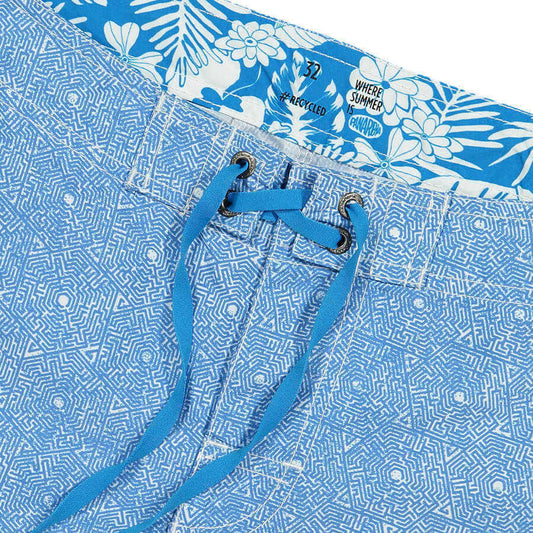 SAIREE Beach Shorts | Blue – Eco-Performance Swim Shorts Made from Recycled Ocean Plastic