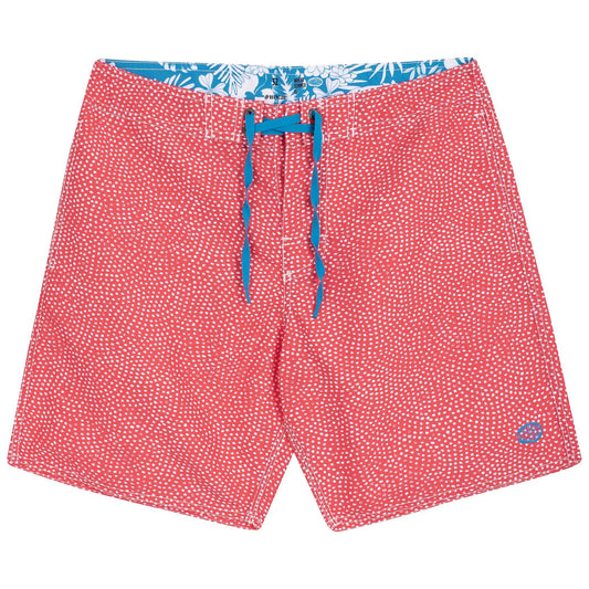 GOLORITZE Beach Shorts | Red – Eco-Performance Swim Shorts Made from Recycled Ocean Plastic