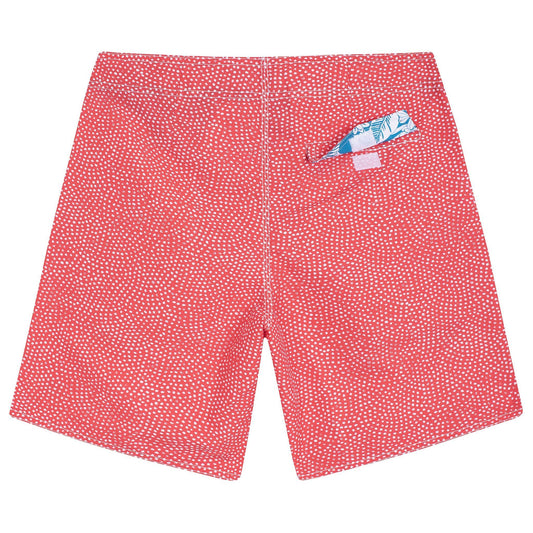 GOLORITZE Beach Shorts | Red – Eco-Performance Swim Shorts Made from Recycled Ocean Plastic