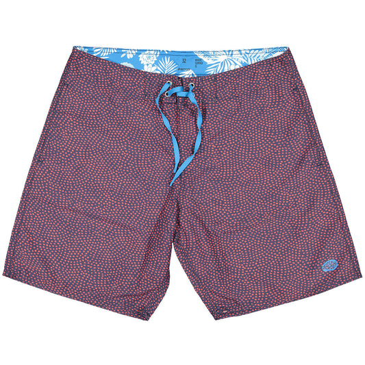 GOLORITZE Beach Shorts | Navy, Red – Eco-Performance Swimwear Made from Recycled Ocean Plastic