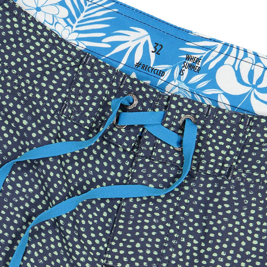 GOLORITZE Beach Shorts | Navy, Green