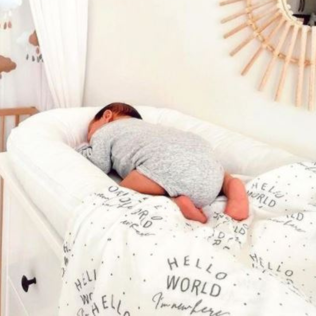 Hello World Muslin Swaddle – Signature Organic Baby Blanket | Softness Begins Here