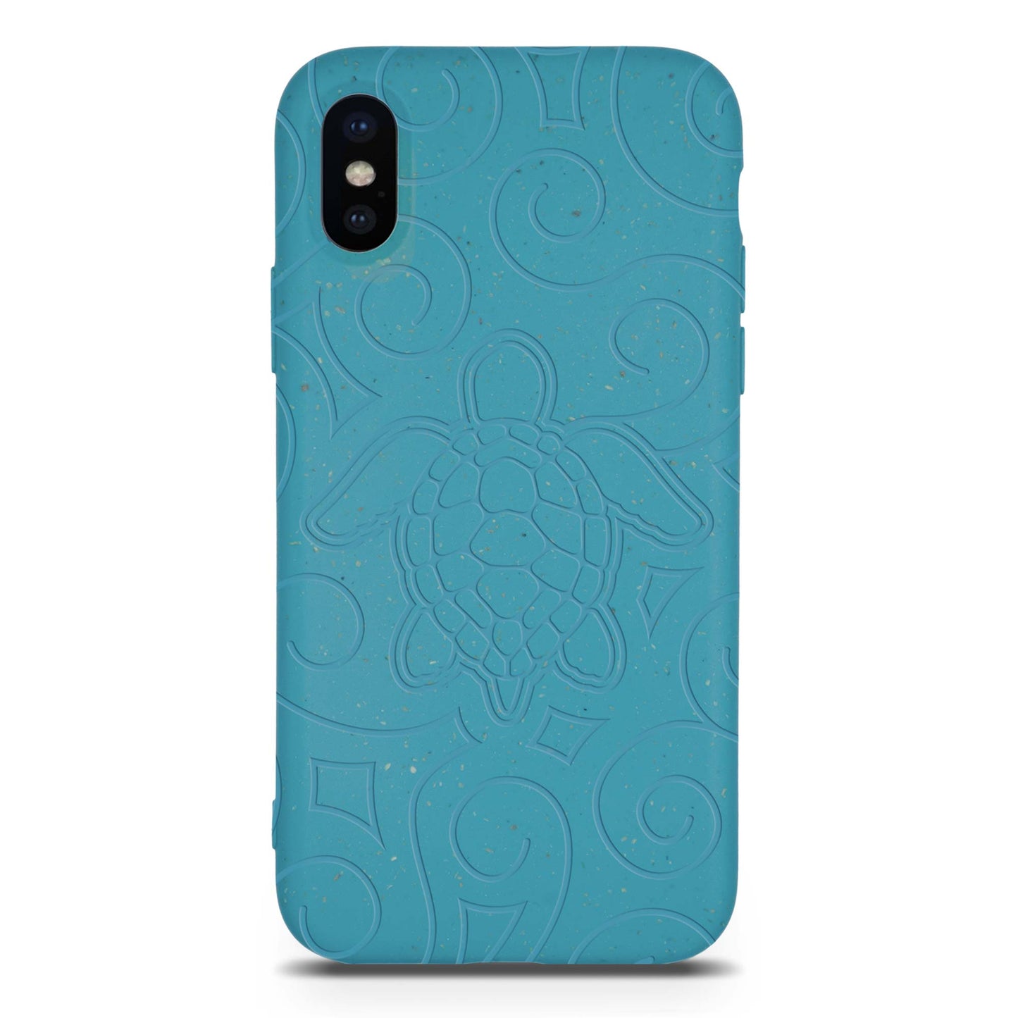Ocean Turtle – Biodegradable Phone Case | Ocean Blue & Black | Plant-Based & Zero-Waste