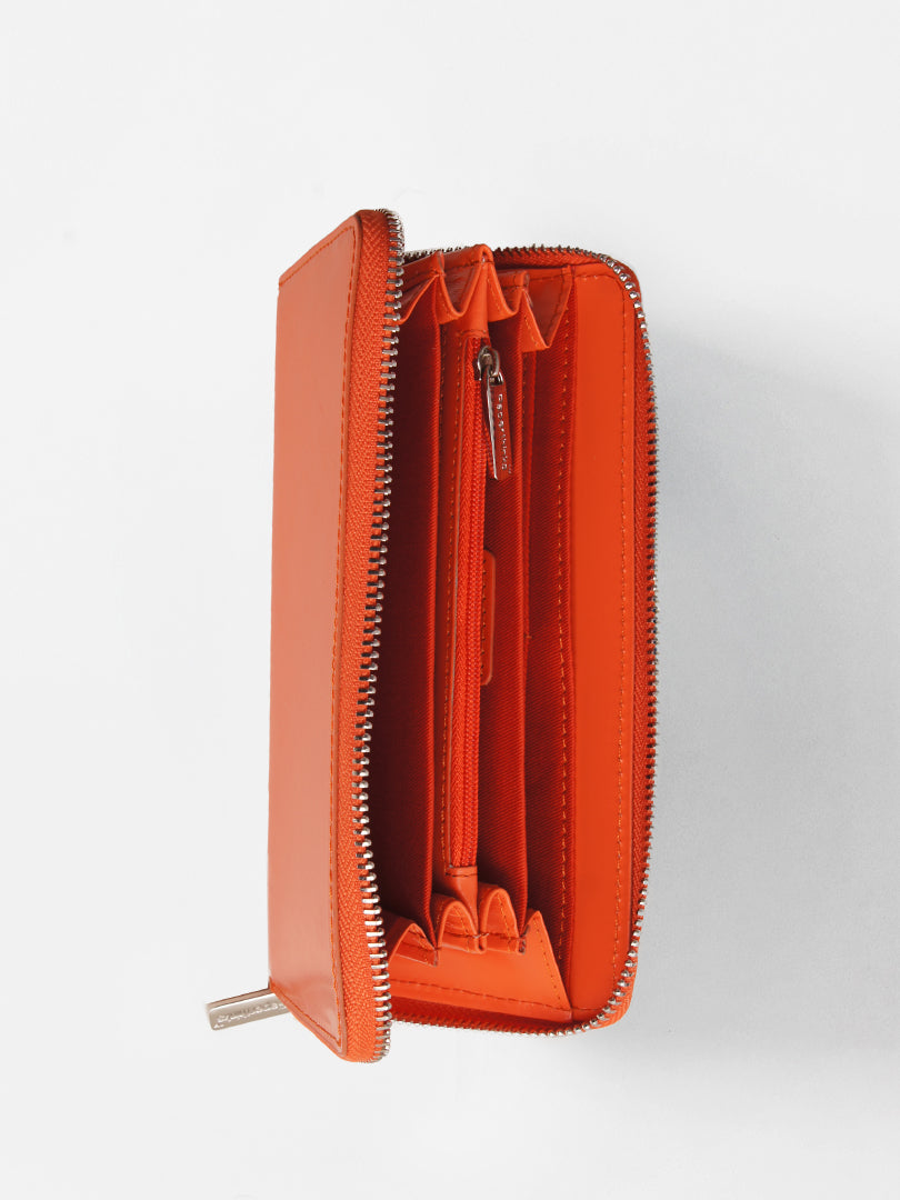 Long Wallet Tangerine Orange