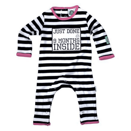 Just Done 9 Months Inside® New Born Baby Grow | Baby Shower Gift | New Baby Girl Gift Idea