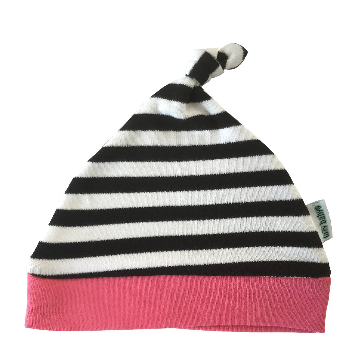 Lazy Baby® Organic Stripy Knotted Baby Hat – Perfect Gift for Baby Girls