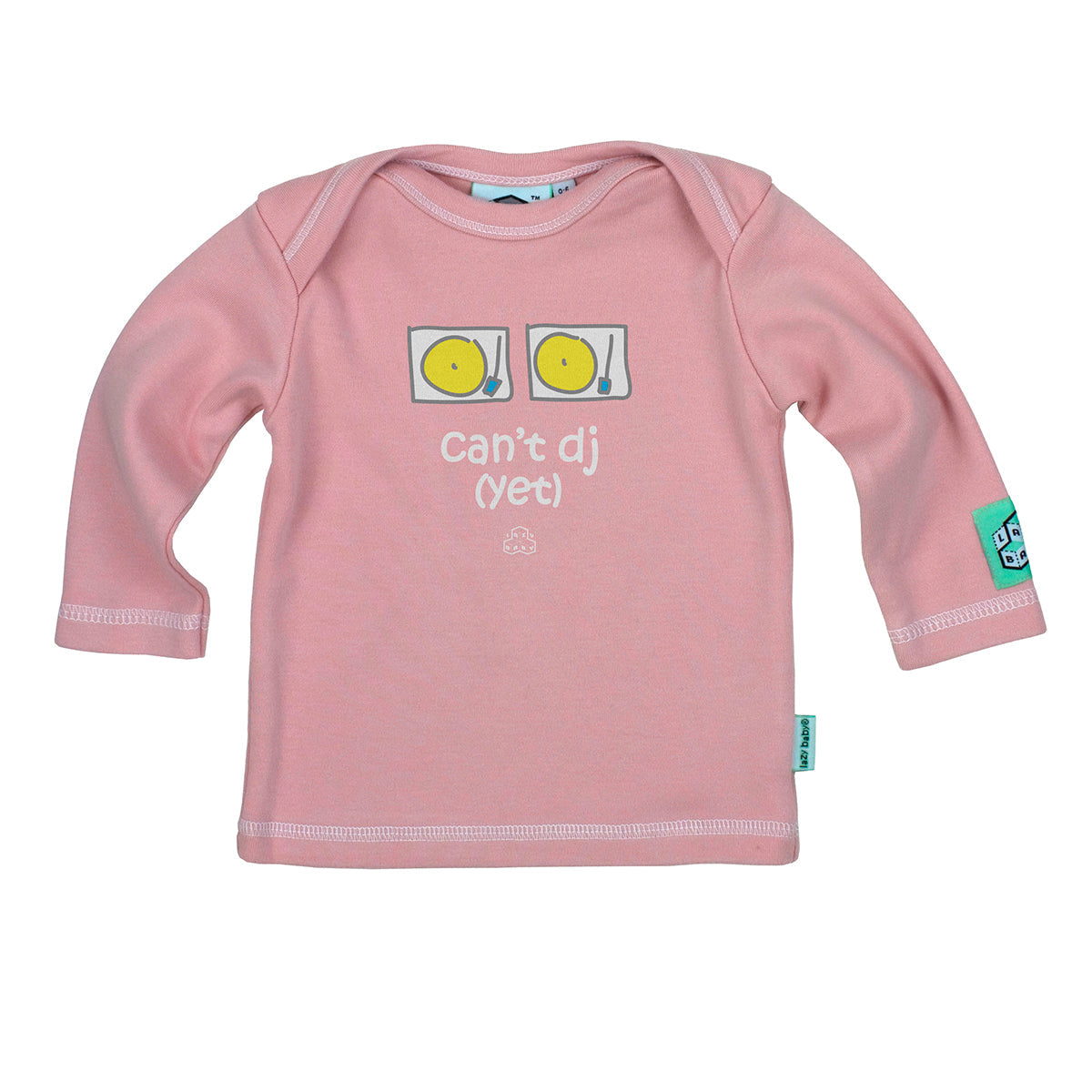 Baby Girl Gift for DJs | Can't DJ Yet Baby T Shirt | Funny Newborn Gift for Music Lovers