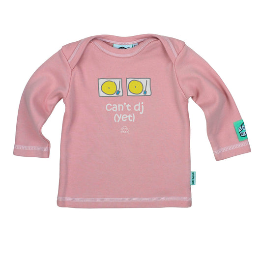 Baby Girl Gift for DJs | Can't DJ Yet Baby T Shirt | Funny Newborn Gift for Music Lovers