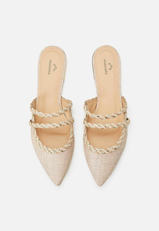 Mangará Amburana Women’s Mules – Sustainable Natural Raffia | Beige