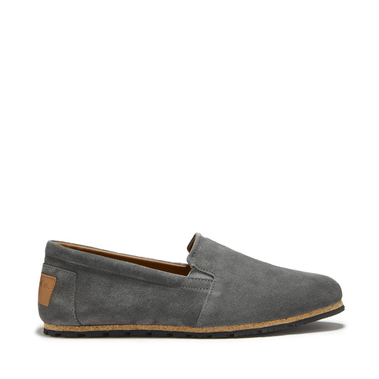 Tyre Sole Espadrilles by Hugs & Co. – Charcoal Suede | Sustainable Men’s Footwear