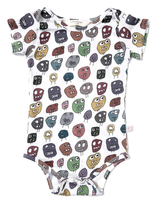 Organic Cotton Onesie – “MONSTERS” Design by Jude Jacob (Age 5)