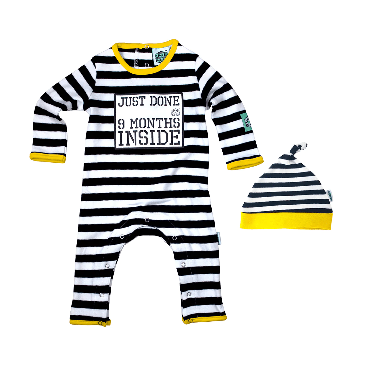 Funny Baby Shower Gift – Just Done 9 Months Inside® Baby Outfit Set
