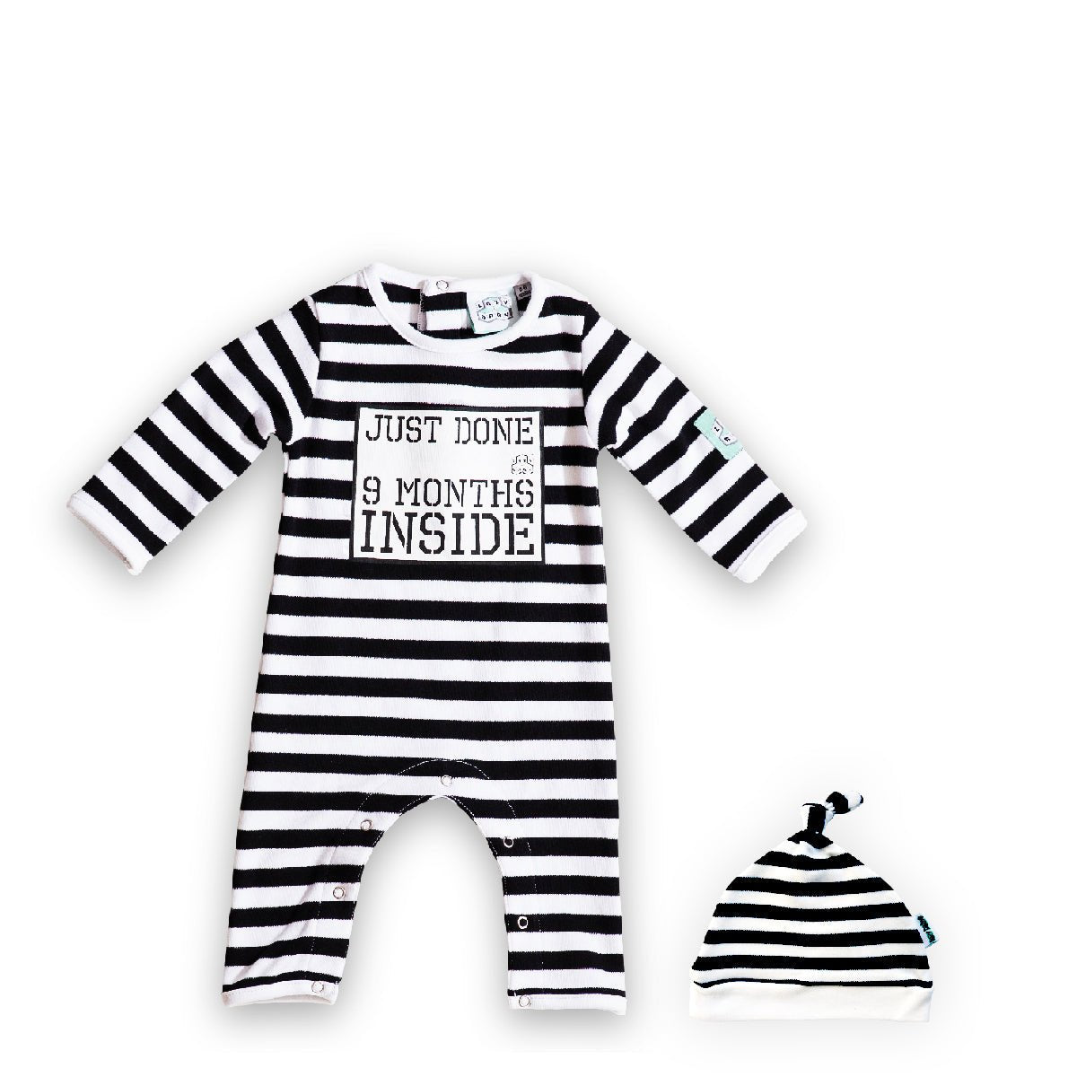Funny Baby Shower Gift – Just Done 9 Months Inside® Baby Outfit Set