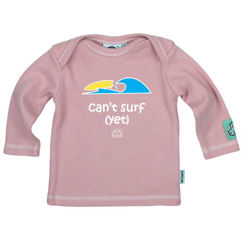 Newborn Gift for Baby Surfers - Can't Surf Yet Baby T Shirt