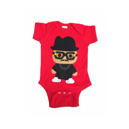 Rad Rapper – Tall Hat Red Hip Hop Baby Onesie