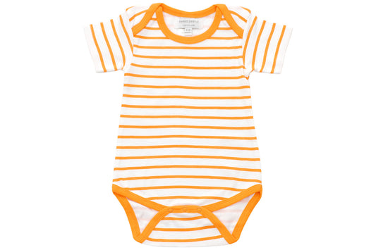 Onesie in Orange Marseille Stripe