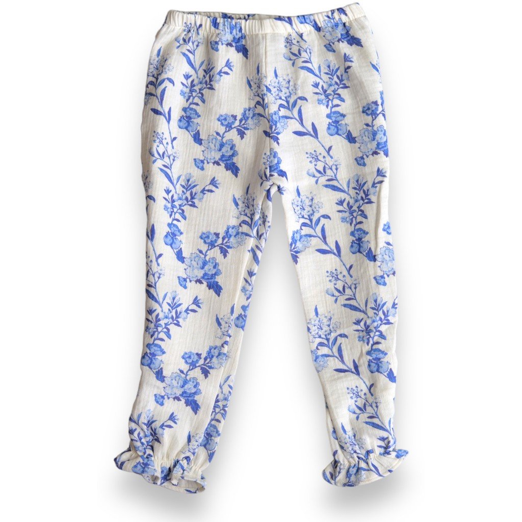 Organic Bloom Pants – Soft Muslin Cotton Baby & Kids Trousers