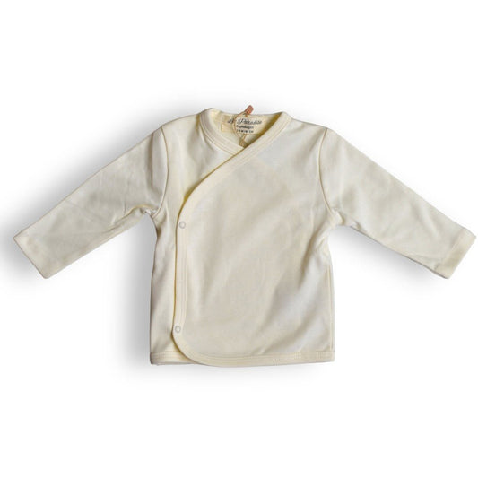 Organic Creamy Wrap Blouse