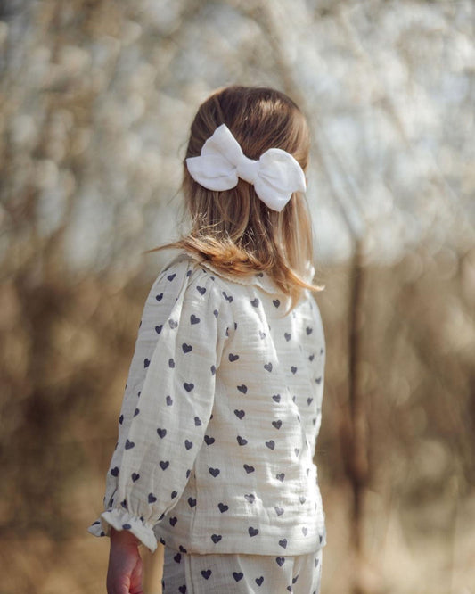 Organic Heart Garden Blouse | Sweet Details, Natural Softness