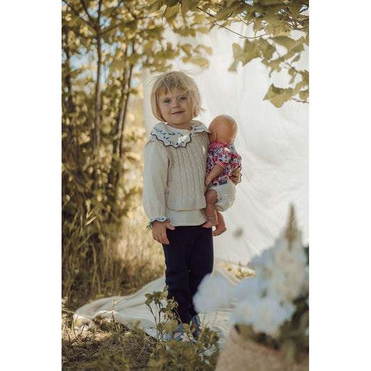 Organic Olivia Vest | Soft Cable Knit in 100% Organic Cotton