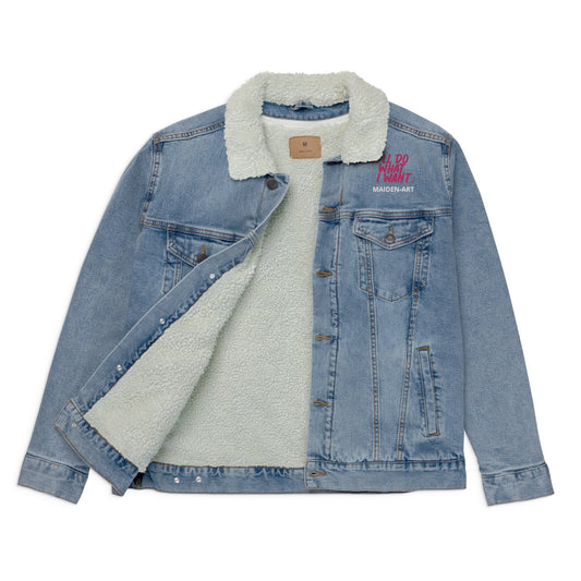 REBEL GIRL – Unisex Denim Sherpa Jacket | Made with Recycled Materials