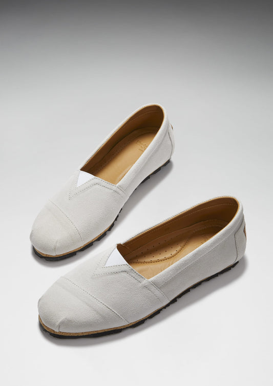 Women's Chukka Espadrilles, White Suede – Hugs & Co. | Sustainable Luxury