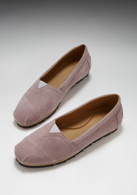 Hugs & Co. Women’s Chukka Espadrilles – Powder Pink Suede | Sustainable Elegance