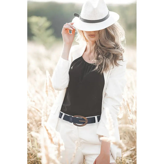 Luxury Women's Braided Cotton Wood Belt Yellowstone Brave 314